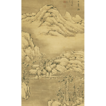 【真作】【鉄翁祖門】 画帳崩 風景画 長崎 日本画 書画 在銘　ky_1860 鉄翁祖門 雪中山水 | 古美術瀬戸