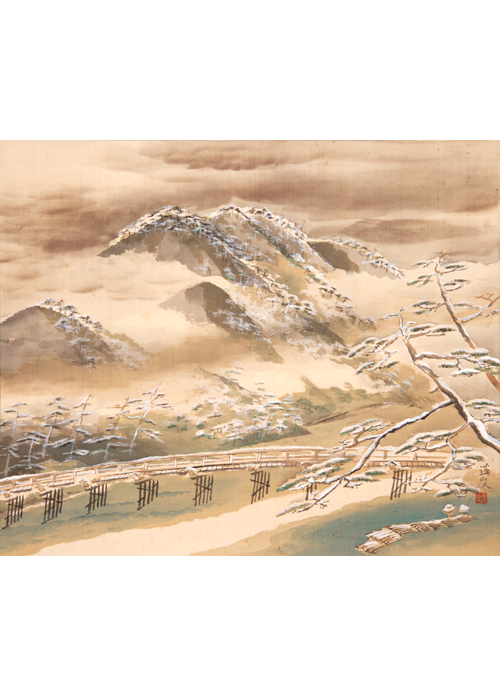 真作】□木村武山□菊花図□二重箱□鑑識箱□肉筆□掛軸□掛け軸□日本画□ 真作&frasl;中山集鐐 &frasl;高砂図&frasl;双鶴図&frasl;対幅&frasl;正月掛軸&frasl;ナカヤマシュウリョウ