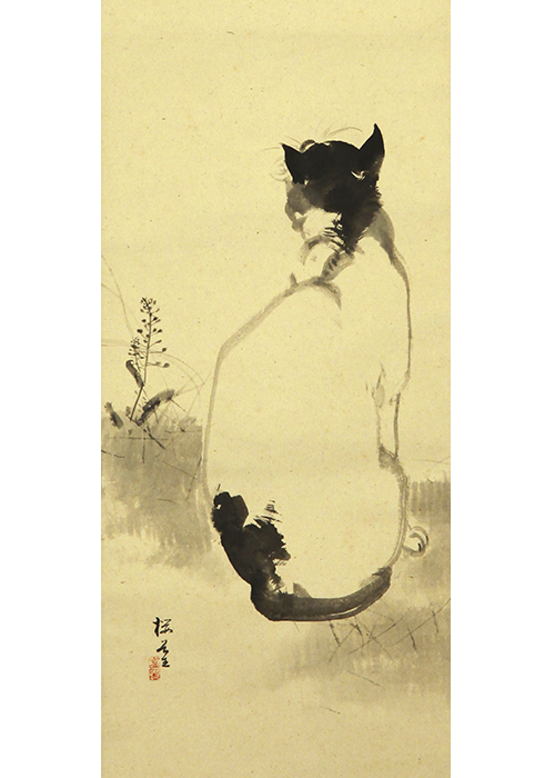 木島桜谷 猫図 | 古美術瀬戸