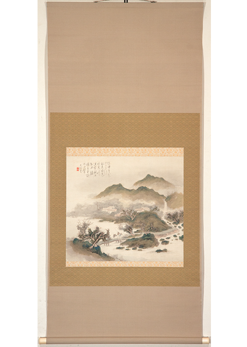 正規品HOT中国書画 日本画家《人物図》掛軸 真作 肉筆保證 絹本 唐物 唐本 中国古美術 掛軸