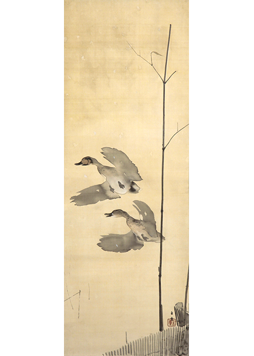 【公式購入】画家　西村五雲　薫風華図　二重箱　共箱　＜真作＞　ウ2035 花鳥、鳥獣