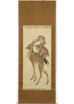 [:ja]森徹山　騎鹿親子猿図[:en]Mori Tetsuzan / Monkey parent and child on a deer[:]