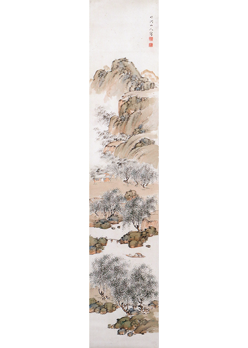 中林竹洞 柳陰山水図 | 古美術瀬戸