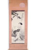 [:ja]円山応挙画 円満院祐常賛　高砂美人図[:en]Painted by Maruyama Okyo, inscription by Enman’in Yujo / Beautiful woman of Takasago[:]