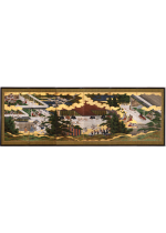 [:ja]江戸初期 源氏物語図屏風 六曲半双中屏風[:en]Scenes from the Tale of Genji, A half of six-panel folding screen painted in Early Edo period[:]