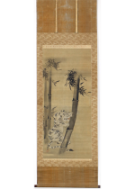 [:ja]英一蝶　竹林白虎図[:en]Hanabusa Itcho / White tiger in bamboo thicket[:]