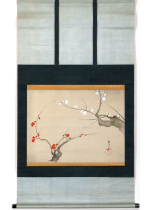 [:ja]野崎真一　紅白梅花図 大幅[:en]Nozaki Shinichi / Red and white plum blossoms[:]