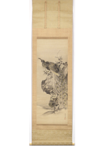 [:ja]岸竹堂　薔薇孔雀図[:en]Kishi Chikudou / Peacocks and Roses[:]