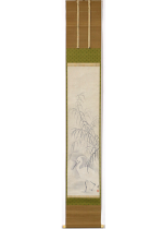 [:ja]円山応挙　雨中柳鷺図[:en]Maruyama Okyo / A heron with willow trees in the rain[:]