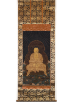 [:ja]室町期 蓮池阿弥陀像[:en]Amitabha at Lotus Pond, painted in the Muromachi period[:]