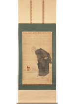 [:ja]土方稲嶺　布袋童子図[:en]Hijikata Tourei / Hotei and a child[:]