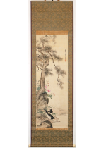 [:ja]山本梅逸　松樹花鳥図[:en]Yamamoto Baiitsu / Pine tree and flowers and birds[:]