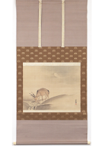 [:ja]呉春　月下鹿之図[:en]Goshun / Deer under the Moon[:]