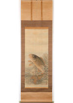 [:ja]宋紫岡　波涛鯉魚図[:en]So Shiko / Carp and raging waves[:]