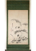 [:ja]鉄翁祖門　千里横行之図 大幅[:en]Tetsuo Somon / Senri oukou (Crabs) (wide hanging scroll)[:]