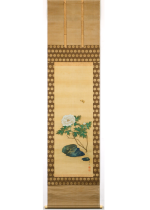 [:ja]吉村孝敬　牡丹ﾆ蝶図[:en]Yoshimura Kokei / Peonies with a Butterfly[:]