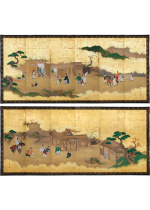 [:ja]狩野常信　物語図屏風 六曲一双[:en]Kano Tsunenobu / Scenes from a Tale, A pair of six-panel folding screens[:]